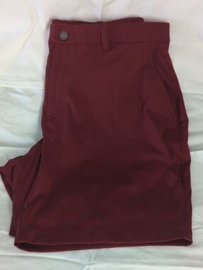 Redvanly Hanover Pull-On Golf Shorts | Maroon | XL 7.5" Inseam